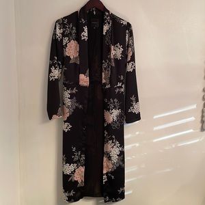 Long, floral jacket